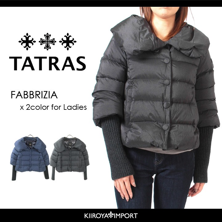 タトラス TATRAS ダウンジャケット レディース ビッグカラー 袖リブ