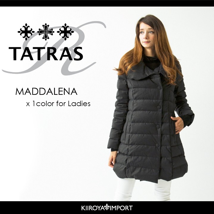 特価好評TATRAS Rライン MADDALENA コート ダウン ロング 2 グレー ジャケット・アウター