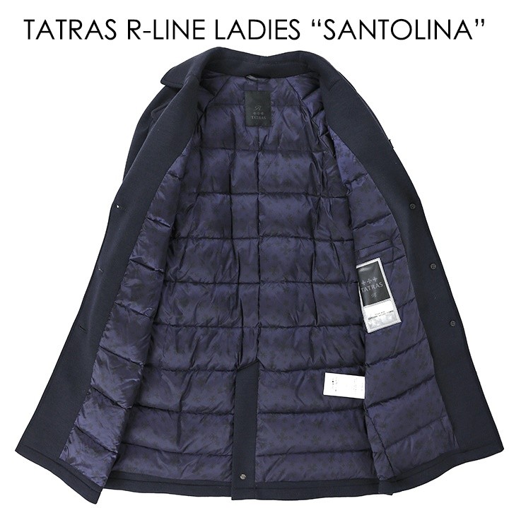 タトラス Rライン TATRAS R Line ダウンコート レディース 3ボタン チェスターコート SANTOLINA