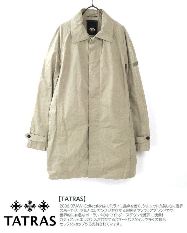 タトラス TATRAS ステンカラーコート メンズ PESCI : tat-m-o-49-508