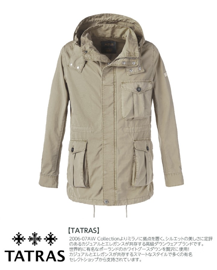 タトラス TATRAS ジャケット メンズ フード付き M65 マウンテンパーカー MTA15S4346 SICILIA