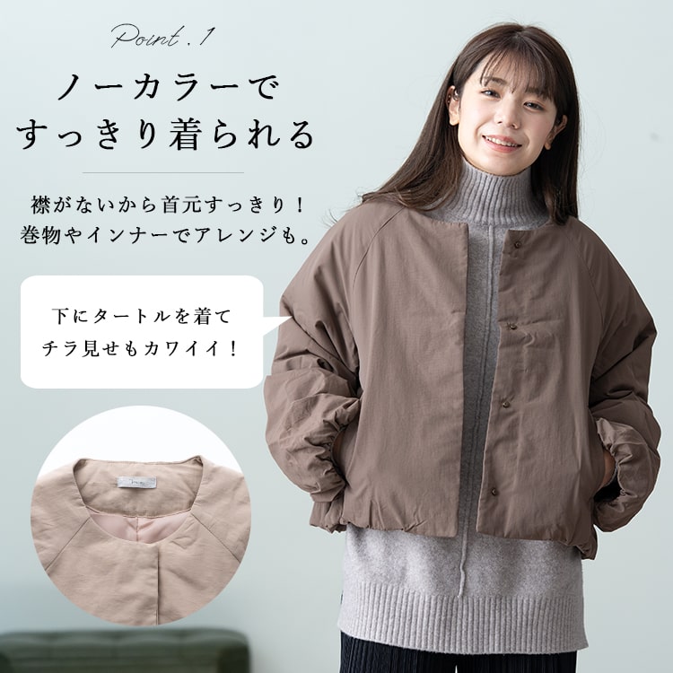 コート レディース ショート 冬 30代 40代 50代 軽い 暖かい 中綿入り