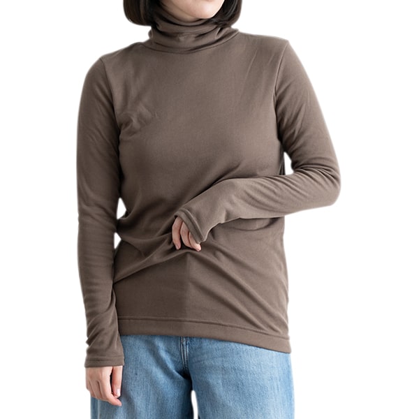 カットソー tシャツ レディース 長袖 タートルネック ハイネック