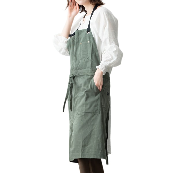 スタイリストの部屋　エプロン込み Amazon.co.jp: エプロン ユニセックスビンテージブルーキッチン