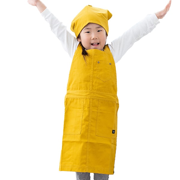 エプロン キッズ 男の子 女の子 三角巾 セット 子ども かぶるだけ