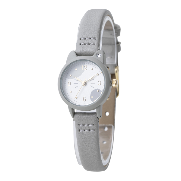 腕時計 レディース 3気圧防水 小ぶりケース ネコ かわいい ブランド 見やすい 20代 30代 40代 日本製ムーブメント 1年間のメーカー保証付｜kiitos-web｜02