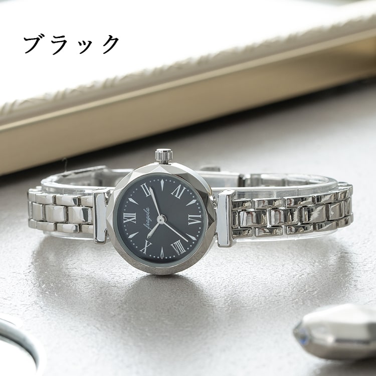 腕時計 レディース ブランド 3気圧防水 カットベゼル 金属ベルト