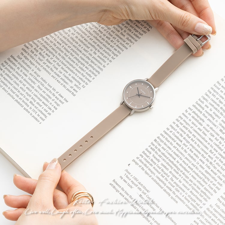 腕時計 レディース 3気圧防水 シリコン ウォッチ シンプル おしゃれ ブランド 見やすい 日本製ムーブメント ギフト 1年間のメーカー保証付き メール便送料無料｜kiitos-web｜07
