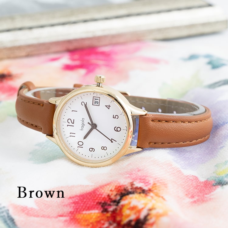 腕時計 レディース 日付表示付き カレンダー シンプル おしゃれ 大人