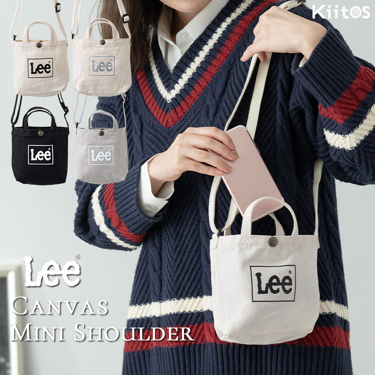 ミニショルダーバッグ ポシェット レディース ブランド Lee スマホポーチ キャンバス 2way トート 軽量 ギフト | Lee