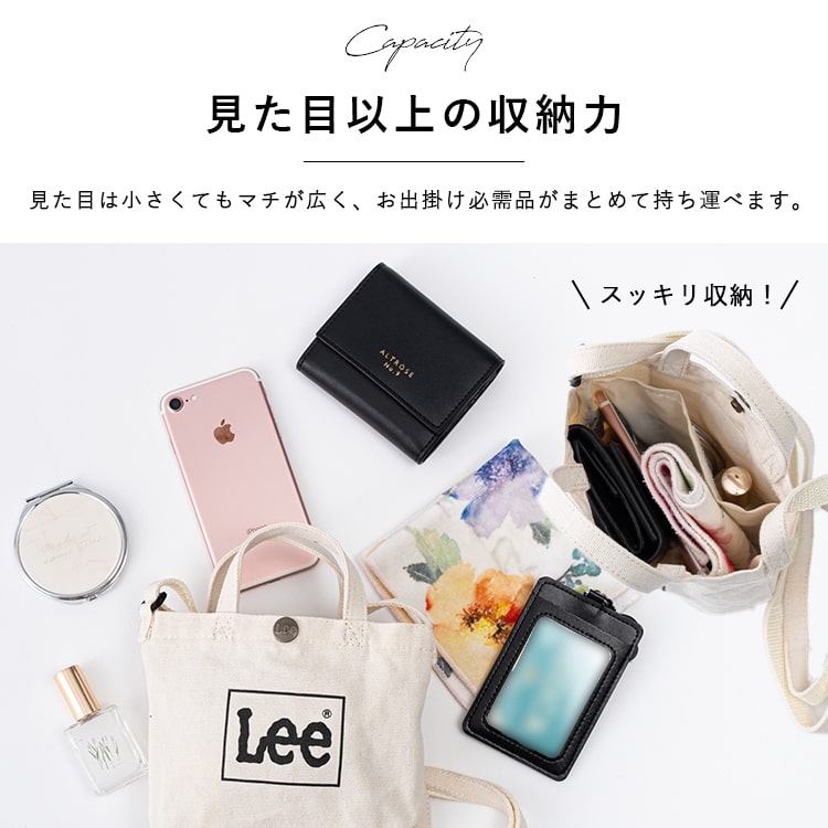 ミニショルダーバッグ ポシェット レディース ブランド Lee スマホポーチ キャンバス 2way トート 軽量 ギフト | Lee | 08