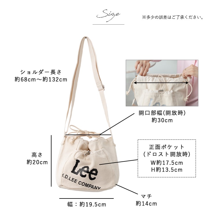 Lee（リー） ショルダーバッグ レディース ポシェット 斜め掛け