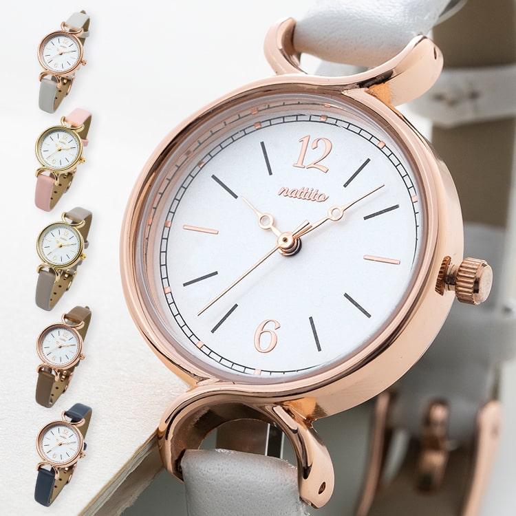腕時計 レディース シンプル 細ベルト レトロデザイン ウォッチ おしゃれ ブランド 見やすい 日本製ムーブ ギフト 1年間のメーカー保証付き メール便送料無料
