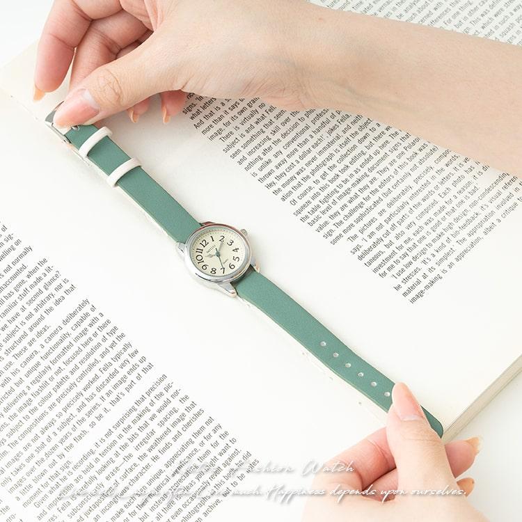 腕時計 レディース レトロ シンプル おしゃれ 大人 ブランド ナチュラル 見やすい 20代 30代 40代 日本製ムーブメント｜kiitos-web｜08