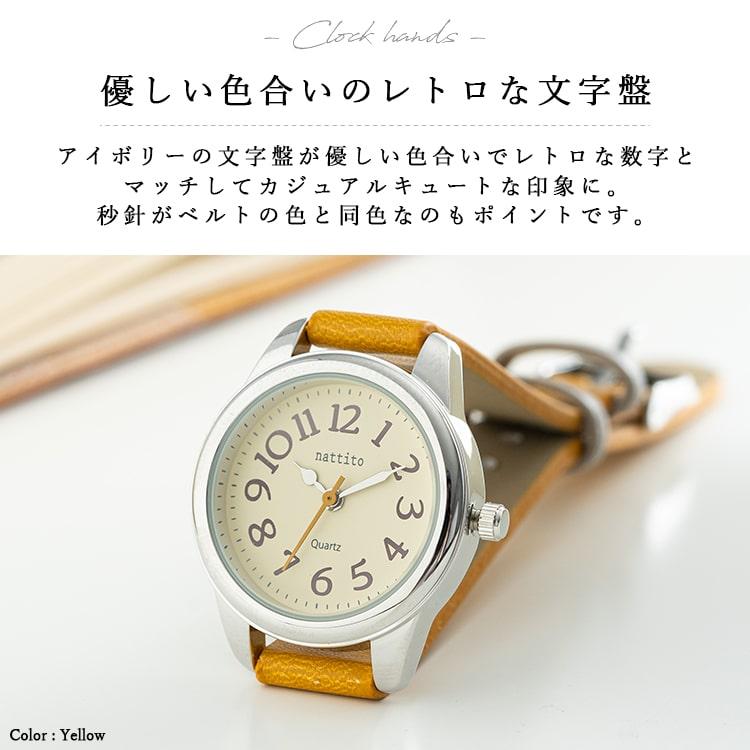 腕時計 レディース レトロ シンプル おしゃれ 大人 ブランド ナチュラル 見やすい 20代 30代 40代 日本製ムーブメント｜kiitos-web｜10