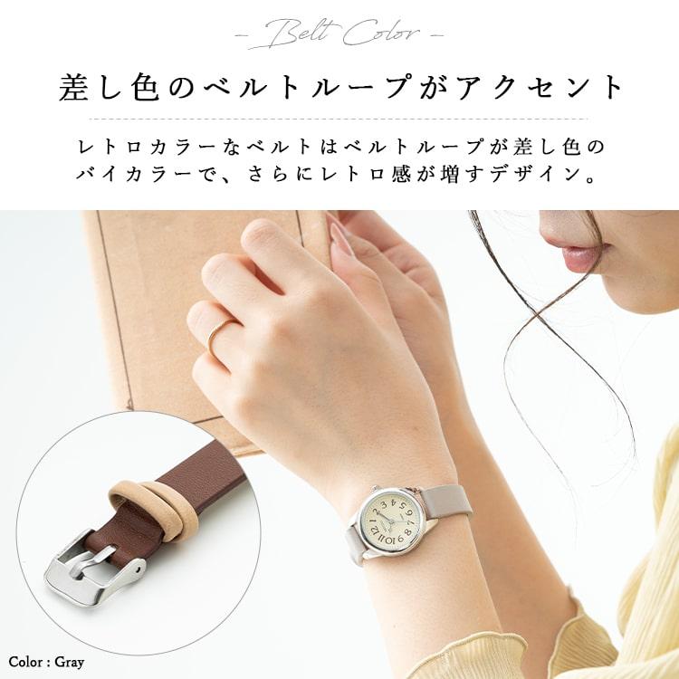 腕時計 レディース レトロ シンプル おしゃれ 大人 ブランド ナチュラル 見やすい 20代 30代 40代 日本製ムーブメント｜kiitos-web｜11