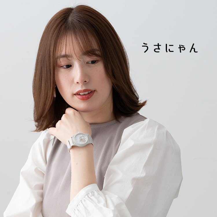 腕時計 レディース ブランド モフサンド かわいい ラバー キャラクター 大人 日本製ムーブメント ギフト｜kiitos-web｜22
