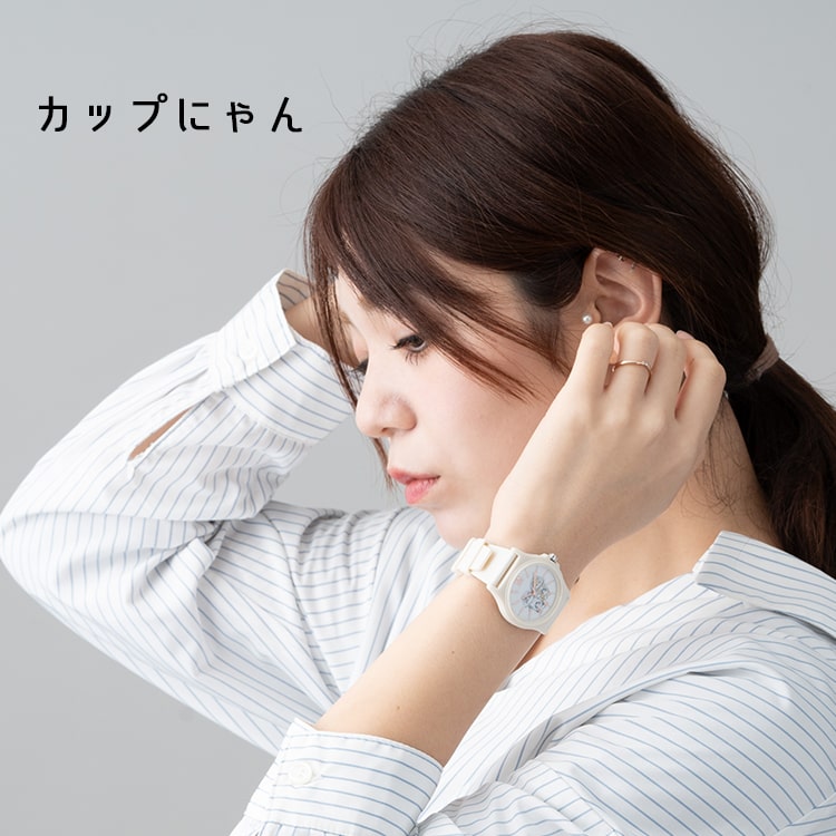 腕時計 レディース ブランド モフサンド かわいい ラバー キャラクター 大人 日本製ムーブメント ギフト｜kiitos-web｜16