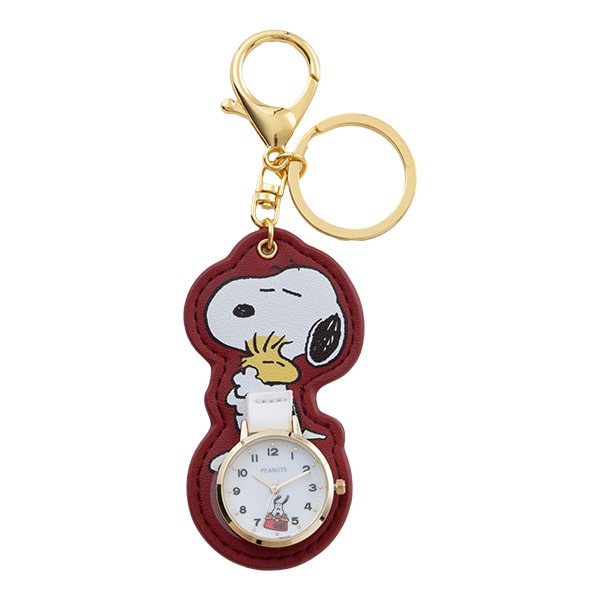 SNOOPY（スヌーピー） 懐中時計 レディース キーホルダーウォッチ