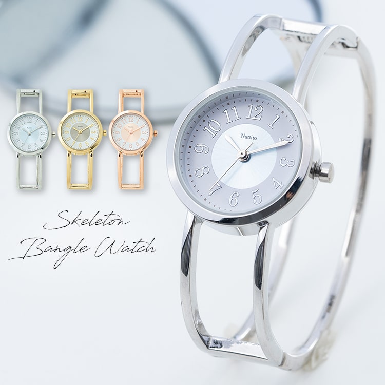 腕時計 レディース バングルウォッチ バイカラー シンプル おしゃれ ブランド 20代 30代 40代 見やすい 日本製ムーブメント ギフト 1年間のメーカー保証付き｜kiitos-web