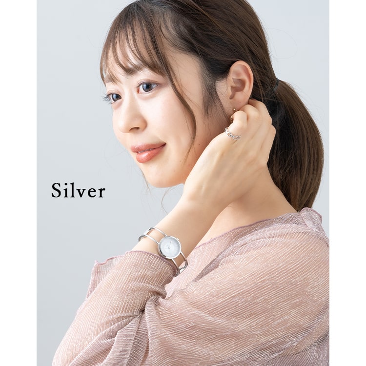 腕時計 レディース バングルウォッチ バイカラー シンプル おしゃれ ブランド 20代 30代 40代 見やすい 日本製ムーブメント ギフト 1年間のメーカー保証付き｜kiitos-web｜14