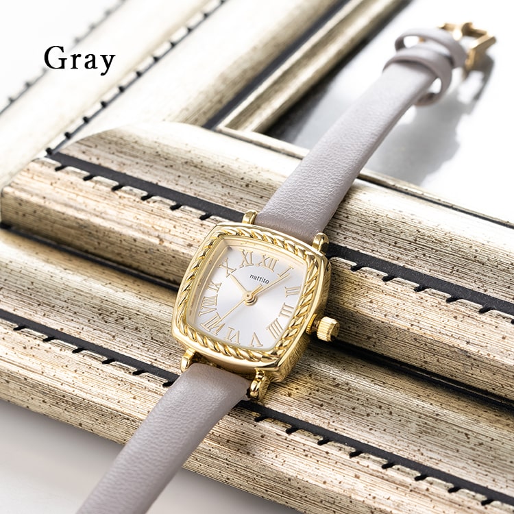 腕時計 レディース スクエア ロープ レトロ ブランド 20代 30代 40代 見やすい 日本製ムーブメント ギフト 1年間のメーカー保証付き｜kiitos-web｜16
