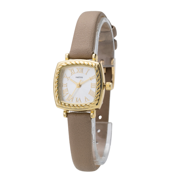 腕時計 レディース スクエア ロープ レトロ ブランド 20代 30代 40代 見やすい 日本製ムーブメント ギフト 1年間のメーカー保証付き｜kiitos-web｜02