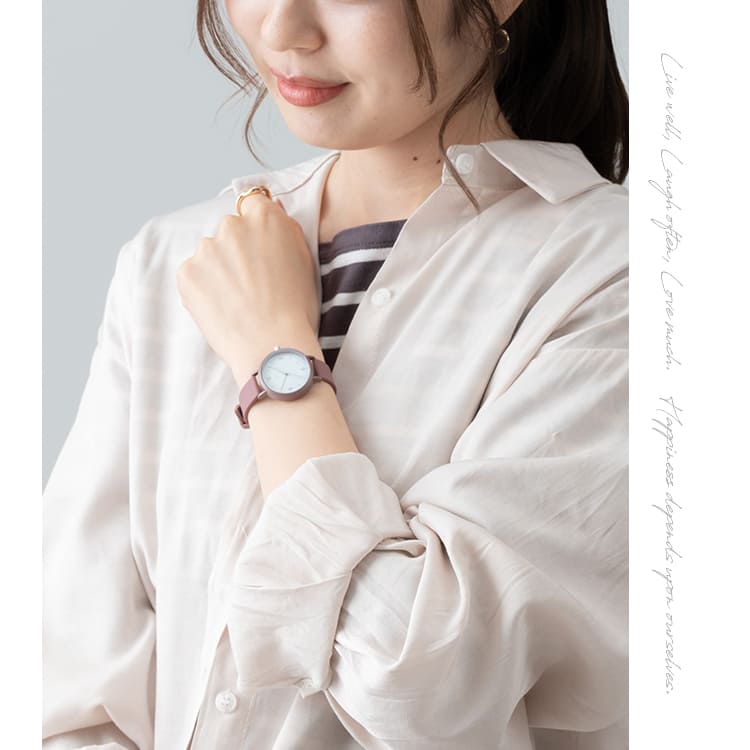 腕時計 レディース シリコン ベルト ブランド 大人 おしゃれ シンプル 仕事 日本製ムーブメント 1年間のメーカー保証付き｜kiitos-web｜12