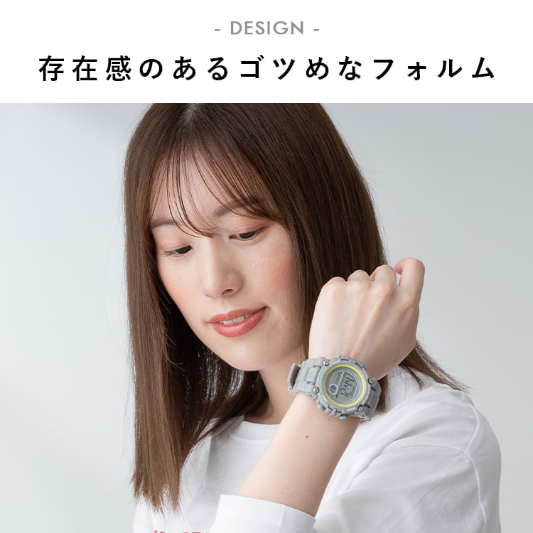 field work 腕時計 レディース デジタル 3気圧防水 シンプル