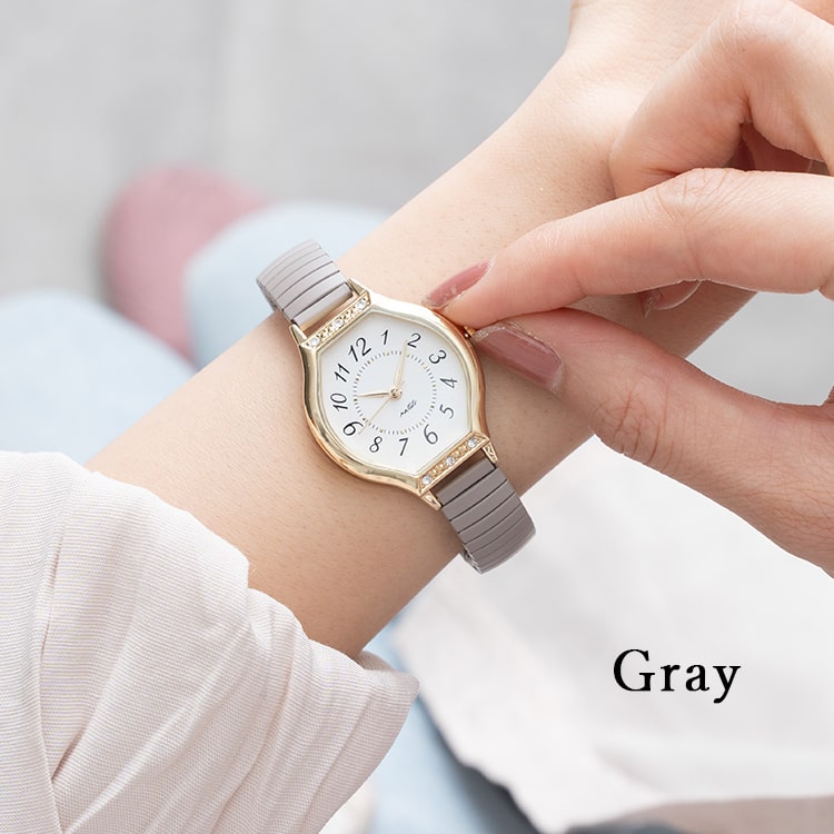 field work（フィールドワーク） 腕時計 レディース じゃばら 痛くない