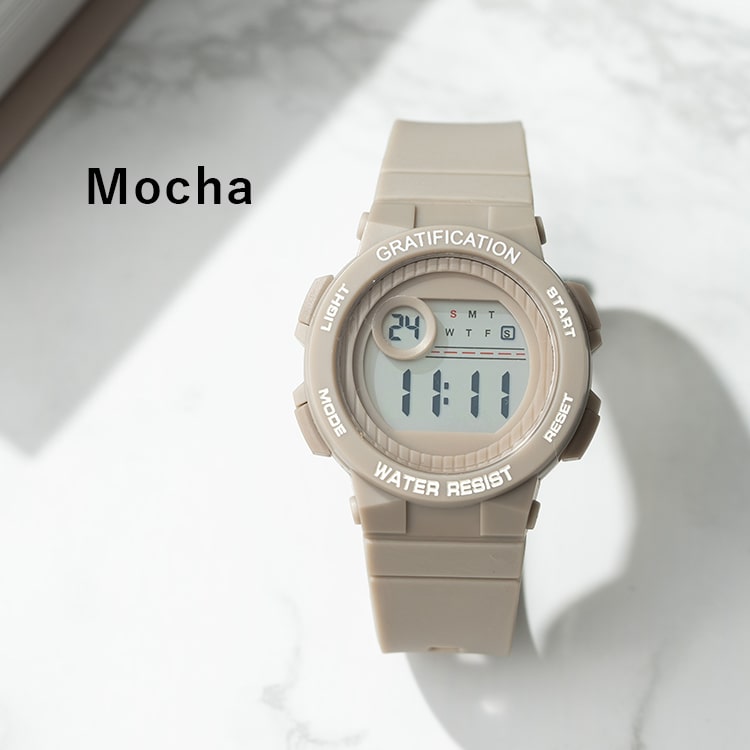 field work 腕時計 レディース デジタル 3気圧防水 シンプル