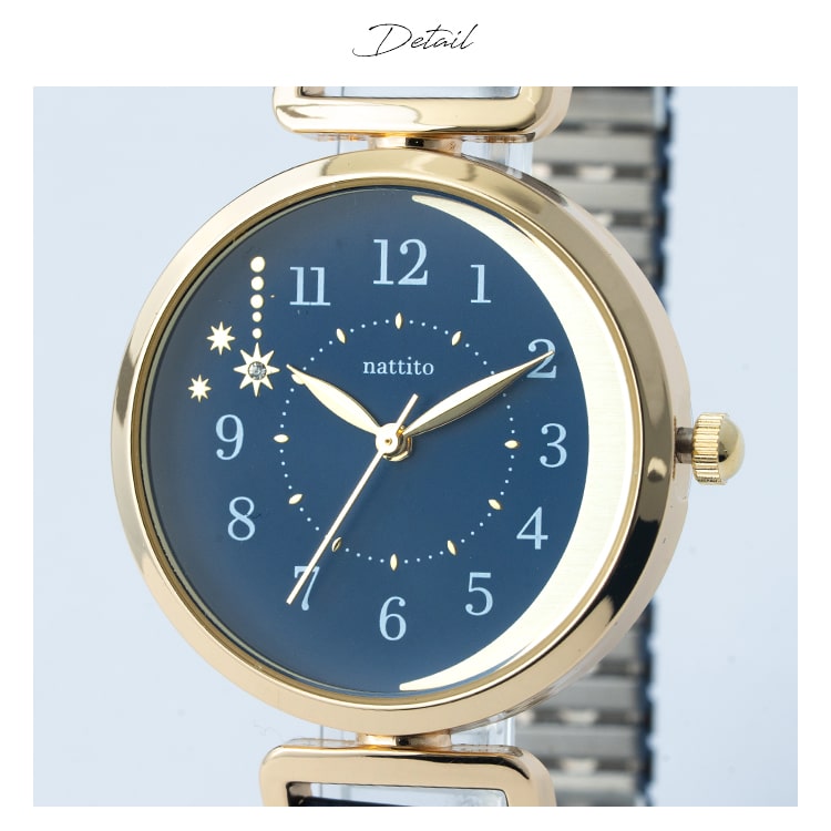 field work（フィールドワーク） 腕時計 レディース ジャバラ 星 月