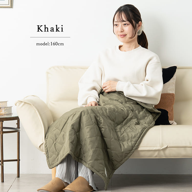ブランケット キルティング フリース Sサイズ 70×100cm ひざ掛け 防寒