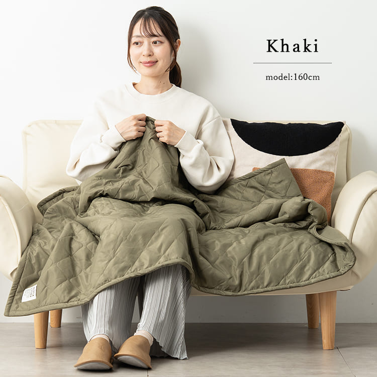 ブランケット フリース キルティング 大判 Mサイズ 100×140cm ひざ掛け