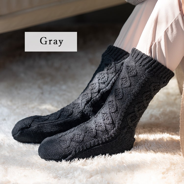 ルームソックス レディース 靴下 もこもこ 暖かい 滑り止め 厚手 冬