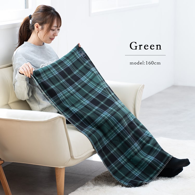 ブランケット ひざ掛け 毛布 フリース チェック 洗える 暖かい