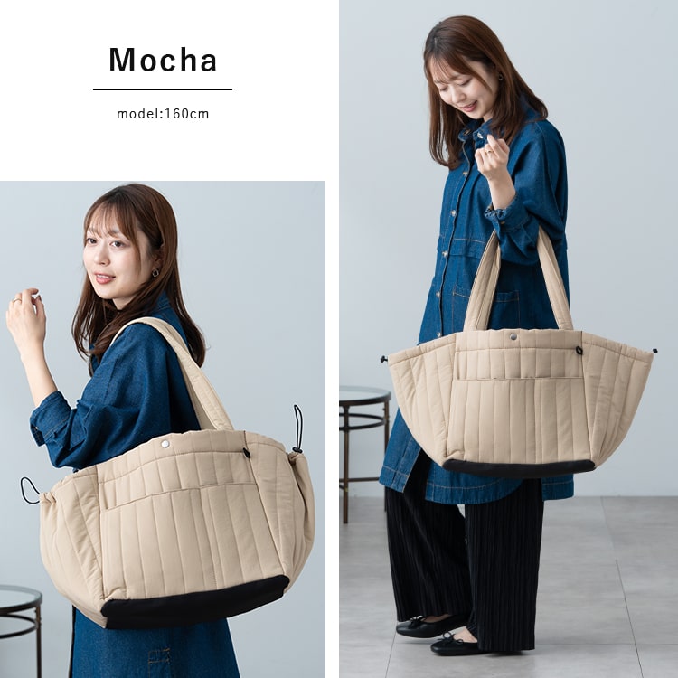 マザーズバッグ トートバッグ 軽量 キルティング 大容量 仕切り