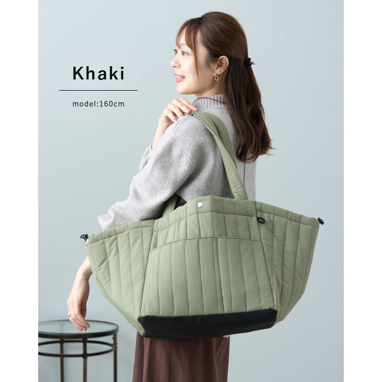 マザーズバッグ トートバッグ 軽量 キルティング 大容量 仕切り