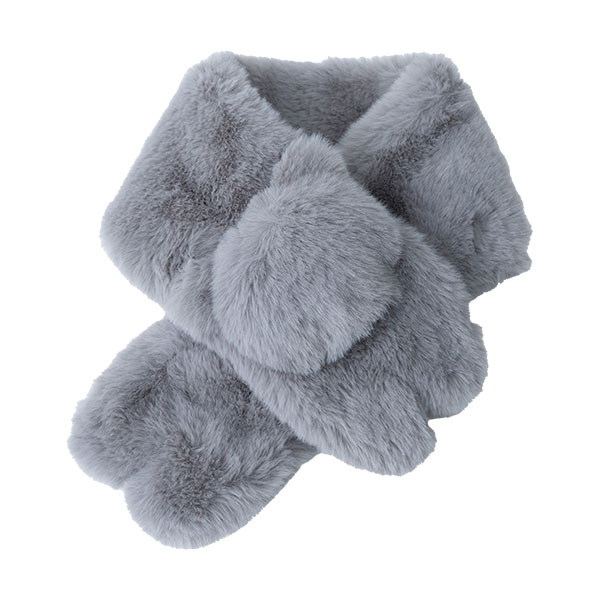 猫モチーフフェイクファー差し込みティペット