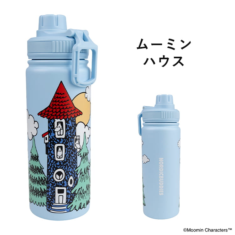MOOMIN（ムーミン） 水筒 ステンレスボトル 550ml 直飲み 保冷 保温