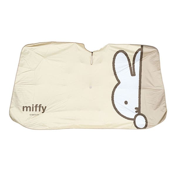 Miffy（ミッフィー） サンシェード 車 フロント 傘型 吸盤不要