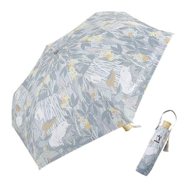 MOOMIN（ムーミン） 日傘 折りたたみ 軽量 50cm 完全遮光100％ UV 晴雨