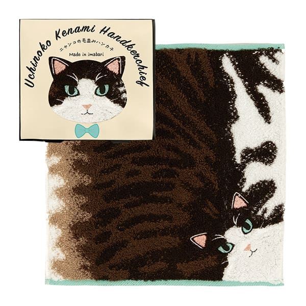 今治タオル ハンカチ 猫 レディース 退職 挨拶 うちの子メイト 刺繍