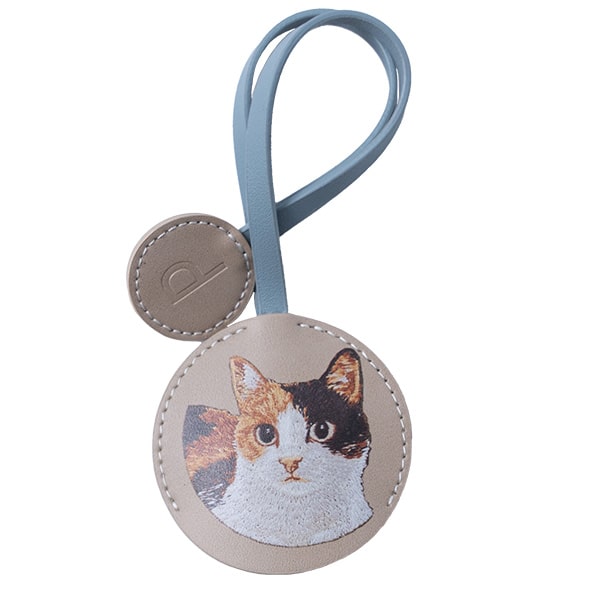 アニマルイラストカバー付きキーホルダーウォッチ 3気圧防水