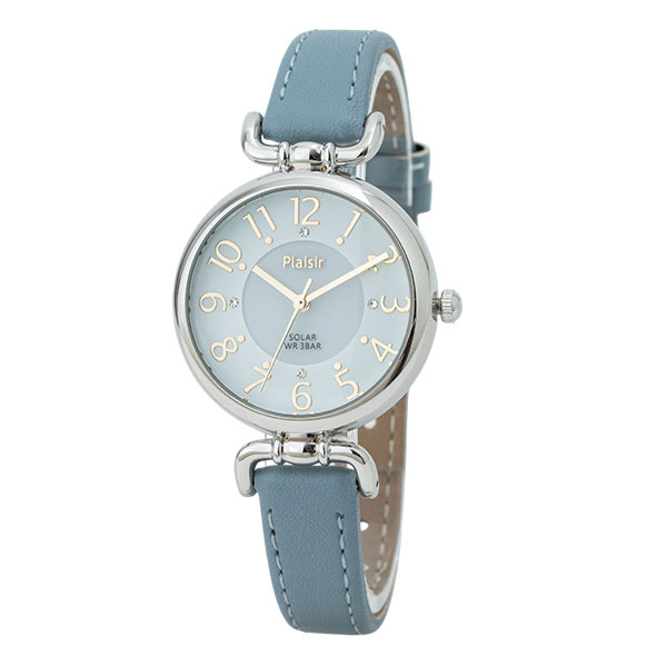 腕時計 レディース ソーラー 蓄光文字盤 3気圧防水 ブランド ニッケル