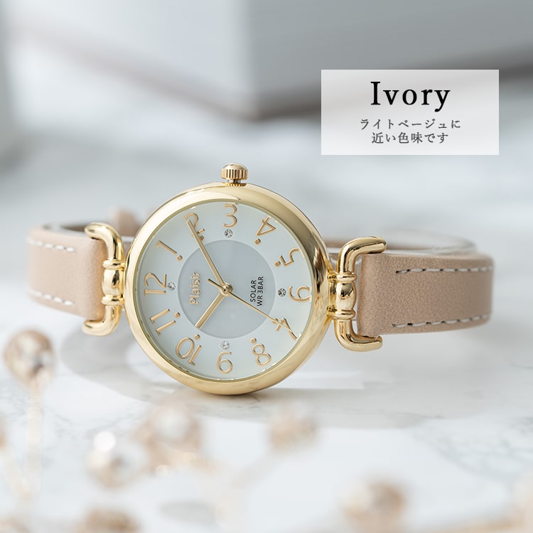 kikiHAMILTONレディース腕時計 腕時計 レディース ソーラー 蓄光文字盤 3気圧防水 ブランド ニッケル