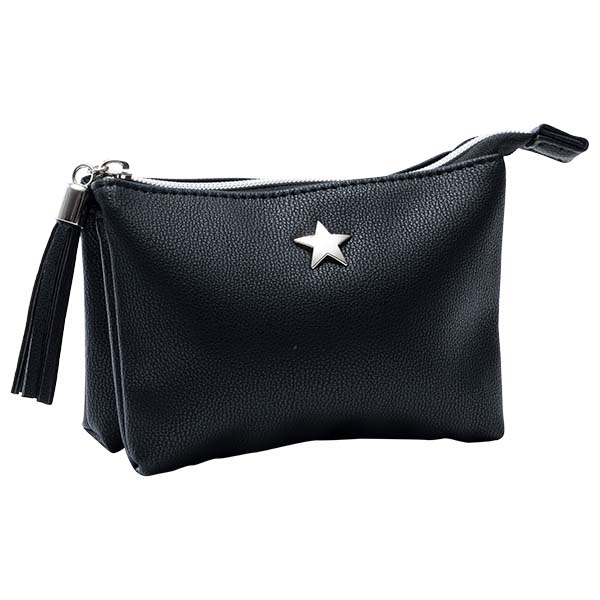 ポーチ おしゃれ 小物入れ 仕切り 三層 かわいい 小さめ 星モチーフ