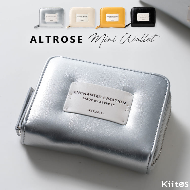 ALTROSE（アルトローズ） 財布 レディース 二つ折り 小さめ エナメル