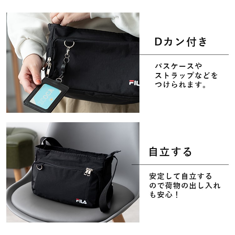 FILA（フィラ） ショルダーバッグ レディース 斜め掛け ブランド 撥水