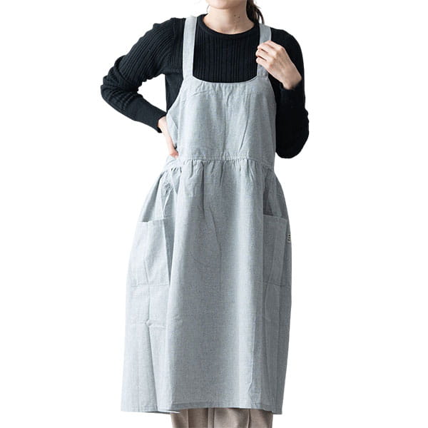 エプロン レディース おしゃれ バッククロス ギフト 保育士 仕事 綿